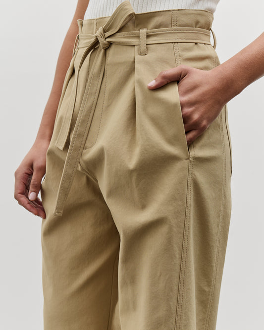 Mijeong Park Belted Barrel Leg Pants, Camel