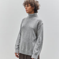 Mijeong Park Cashmere Blend High Neck Knit, Gray