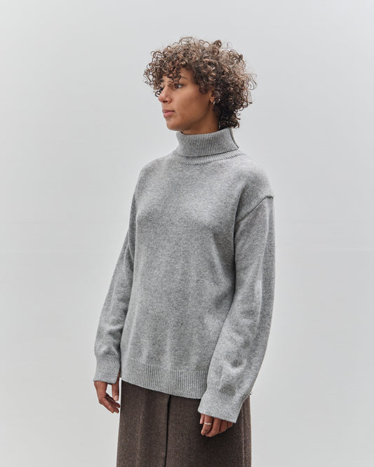 Mijeong Park Cashmere Blend High Neck Knit, Gray