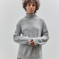 Mijeong Park Cashmere Blend High Neck Knit, Gray