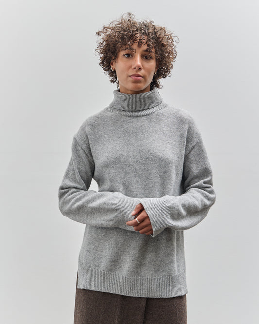 Mijeong Park Cashmere Blend High Neck Knit, Gray