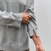 Mijeong Park Cashmere Blend High Neck Knit, Gray