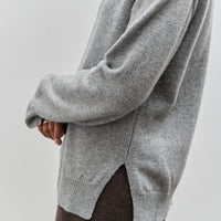 Mijeong Park Cashmere Blend High Neck Knit, Gray