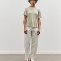 Mijeong Park Cotton Tencel Ribbed T-Shirt, Light Khaki