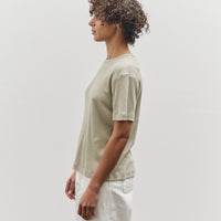 Mijeong Park Cotton Tencel Ribbed T-Shirt, Light Khaki