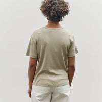 Mijeong Park Cotton Tencel Ribbed T-Shirt, Light Khaki