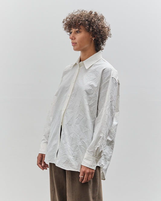 Mijeong Park Crinkled Oversized Shirt, White