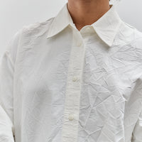 Mijeong Park Crinkled Oversized Shirt, White