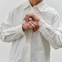 Mijeong Park Crinkled Oversized Shirt, White