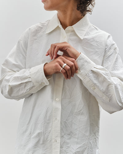 Mijeong Park Crinkled Oversized Shirt, White