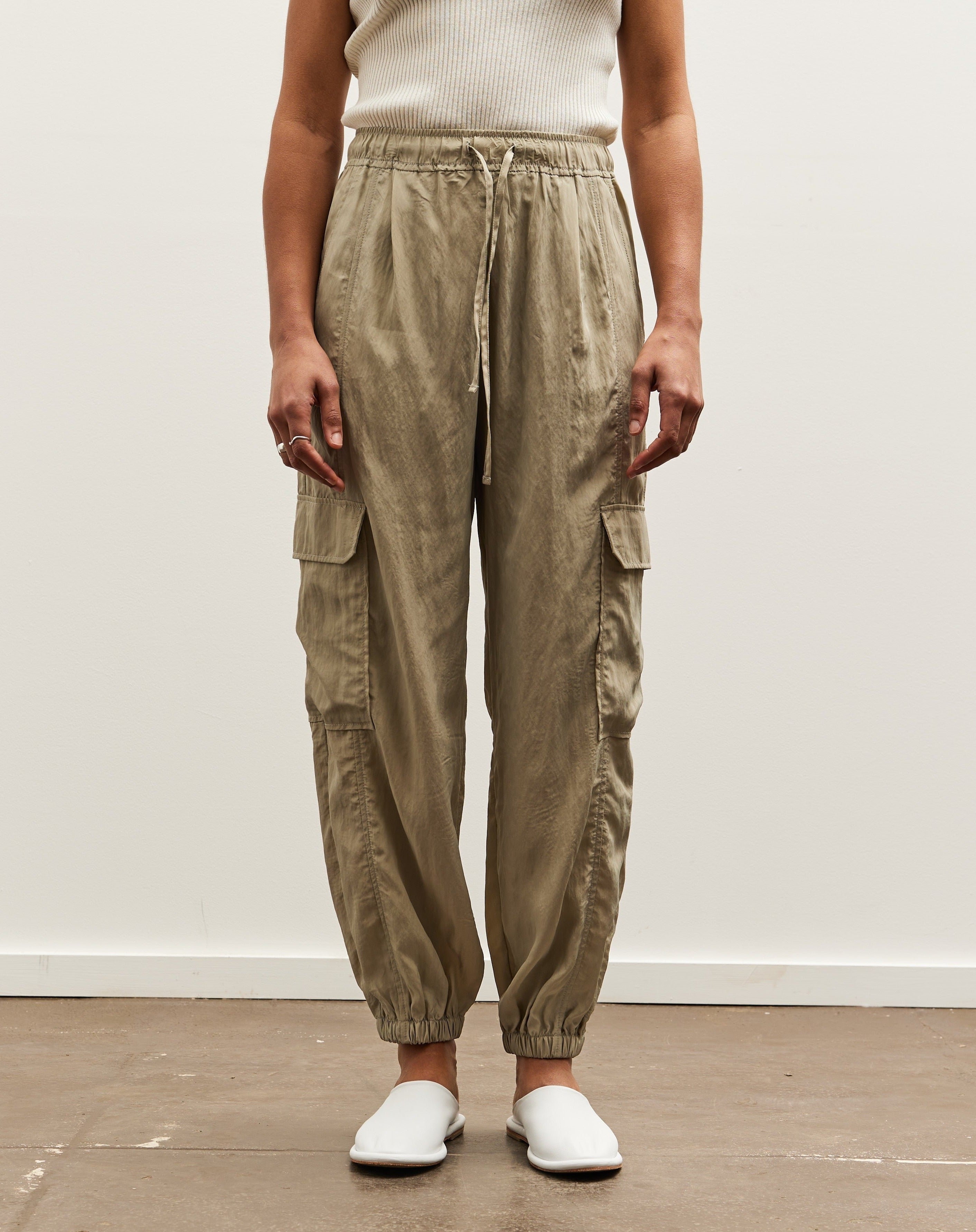 MIJEONG PARK　ELASTICATED CARGO PANTS Mijeong Park Lightweight Cargo Pants, Mint – Glasswing