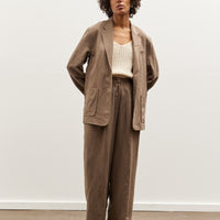 Mijeong Park Linen Blend Jacket, Dark Tan