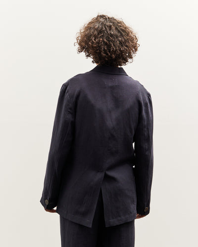 Mijeong Park Linen Blend Jacket, Navy