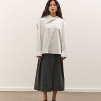 Mijeong Park Asymmetric Cotton Shirt, White