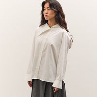 Mijeong Park Asymmetric Cotton Shirt, White
