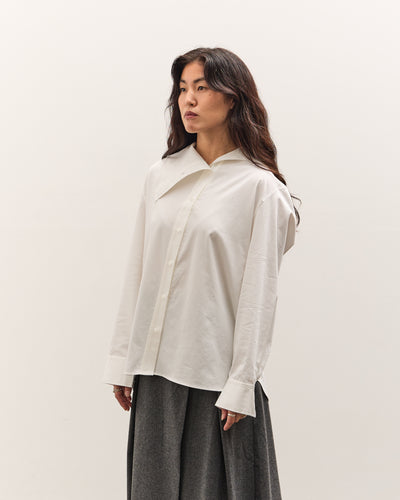 Mijeong Park Asymmetric Cotton Shirt, White