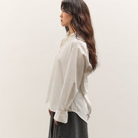 Mijeong Park Asymmetric Cotton Shirt, White