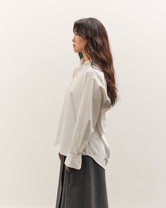 Mijeong Park Asymmetric Cotton Shirt, White
