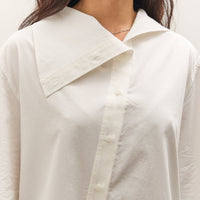 Mijeong Park Asymmetric Cotton Shirt, White