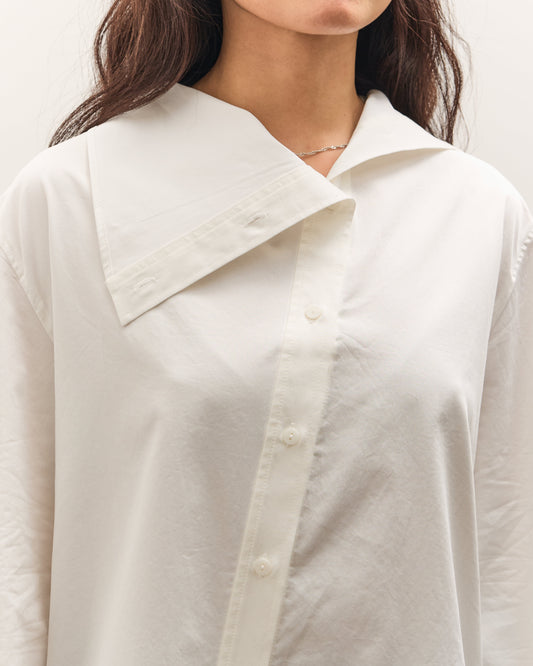 Mijeong Park Asymmetric Cotton Shirt, White