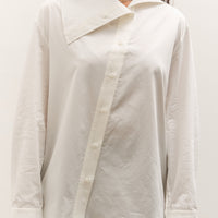 Mijeong Park Asymmetric Cotton Shirt, White