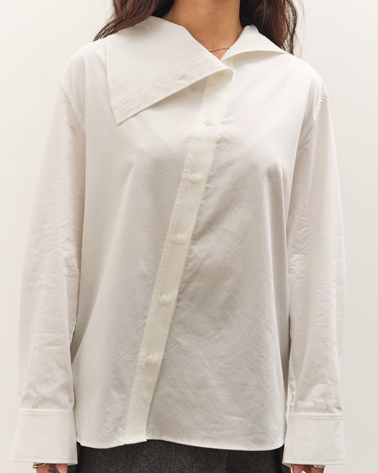 Mijeong Park Asymmetric Cotton Shirt, White