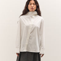 Mijeong Park Asymmetric Cotton Shirt, White
