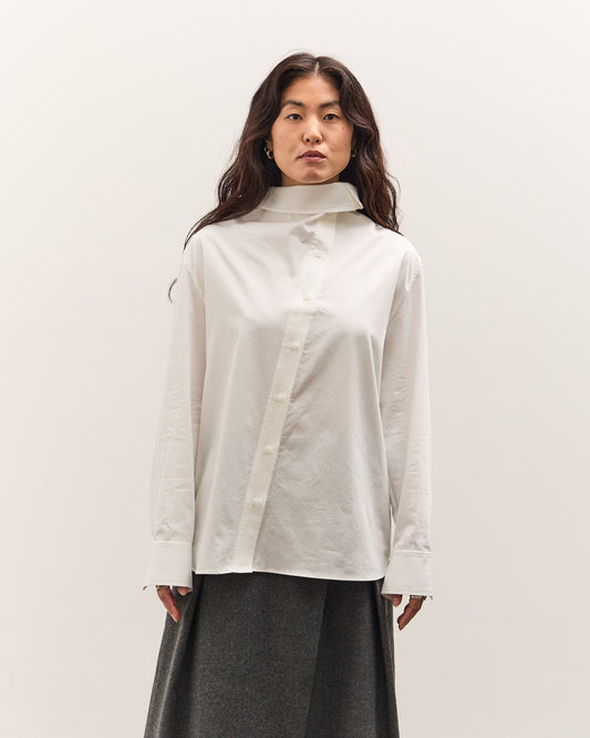 Mijeong Park Asymmetric Cotton Shirt, White