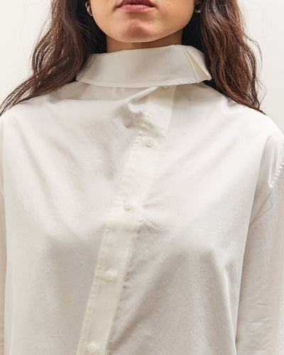 Mijeong Park Asymmetric Cotton Shirt, White