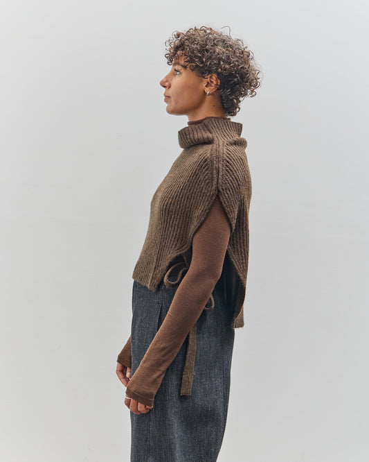 Mijeong Park Neck Warmer, Olive Brown