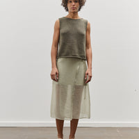 Mijeong Park Organza Wrap Skirt, Light Green