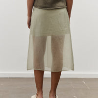 Mijeong Park Organza Wrap Skirt, Light Green