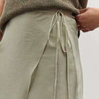 Mijeong Park Organza Wrap Skirt, Light Green