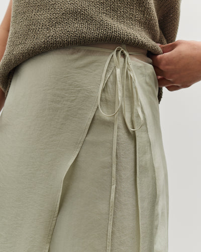 Mijeong Park Organza Wrap Skirt, Light Green