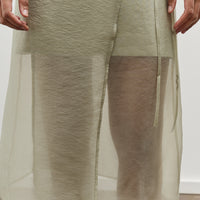 Mijeong Park Organza Wrap Skirt, Light Green