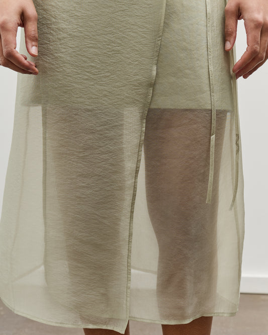 Mijeong Park Organza Wrap Skirt, Light Green
