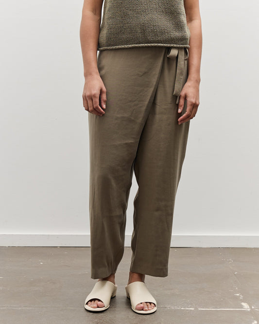 Mijeong Park Wrap Pants, Olive