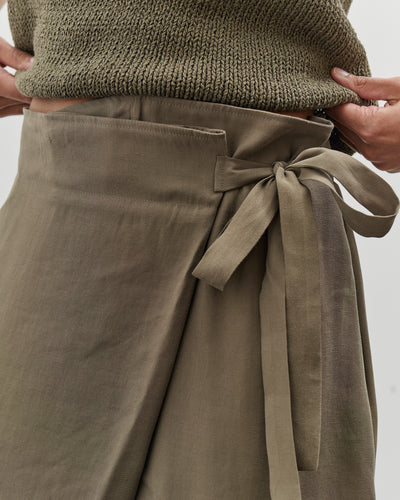Mijeong Park Wrap Pants, Olive