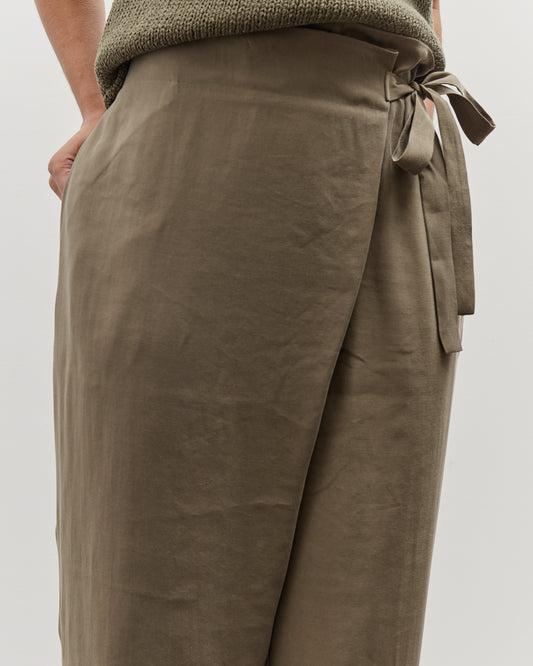 Mijeong Park Wrap Pants, Olive
