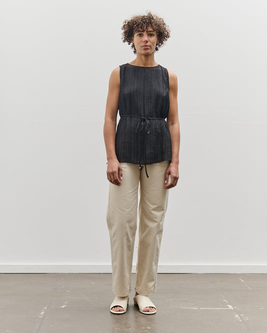 Mijeong Park Pleated Top, Black