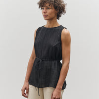Mijeong Park Pleated Top, Black