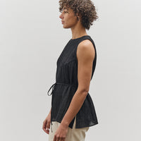 Mijeong Park Pleated Top, Black