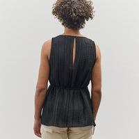 Mijeong Park Pleated Top, Black