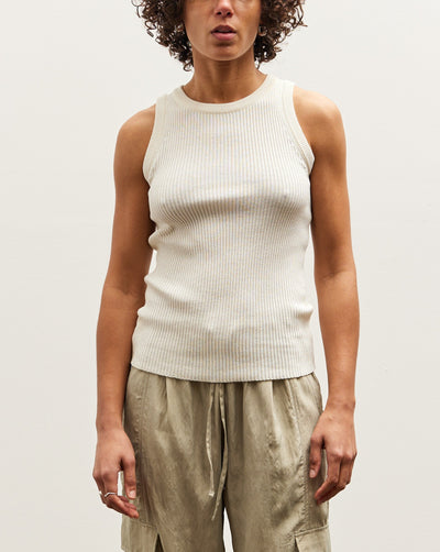 Mijeong Park Ribbed Knit Tank, Ivory