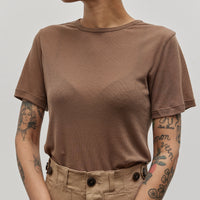 Mijeong Park Ribbed T-Shirt, Camel