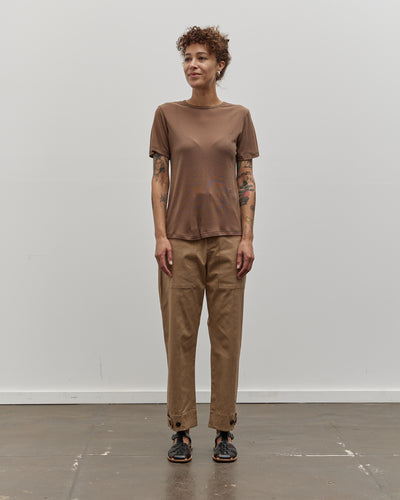 Mijeong Park Ribbed T-Shirt, Camel