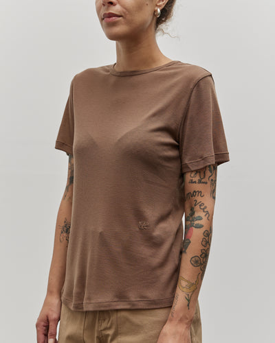 Mijeong Park Ribbed T-Shirt, Camel