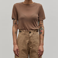 Mijeong Park Ribbed T-Shirt, Camel