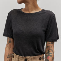 Mijeong Park Ribbed T-Shirt, Charcoal