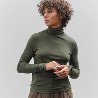 Mijeong Park Roll Neck Jersey Top, Olive